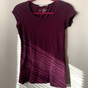 H&M Purple/Plum Scoop Neck Tee